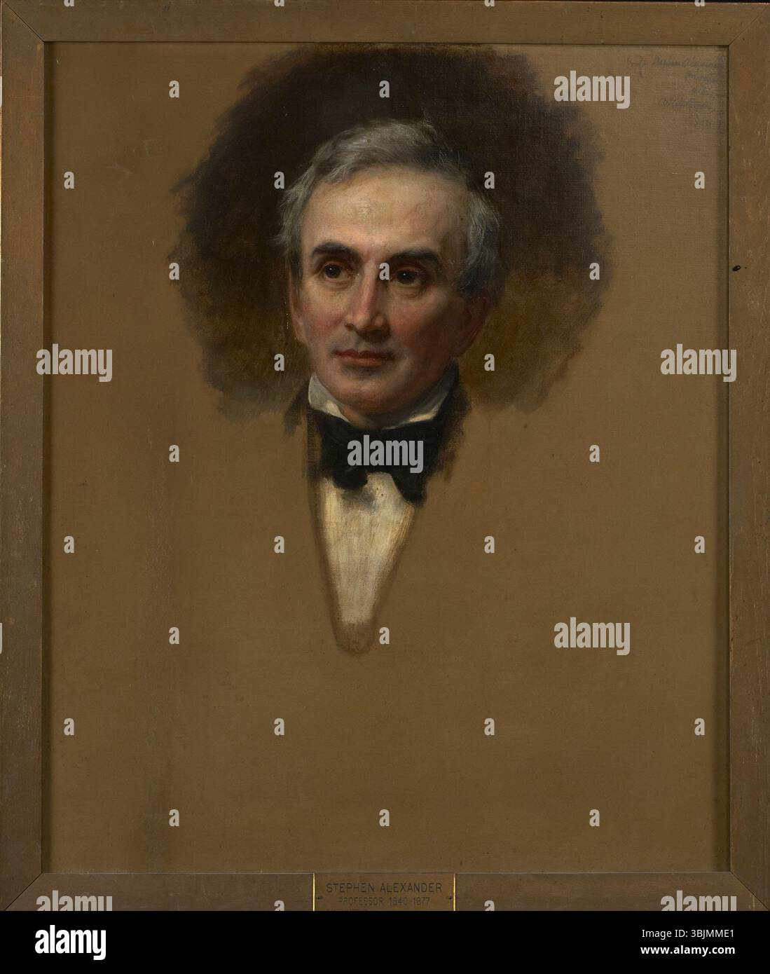 Daniel Huntington (1816-1906) dipinse "Stephen Alexander (1806-1883)", un ritratto dell'astronomo americano, Stephen Alexander, tra il 1856 e il 1857, catturando la sua somiglianza con l'olio su tela. Foto Stock