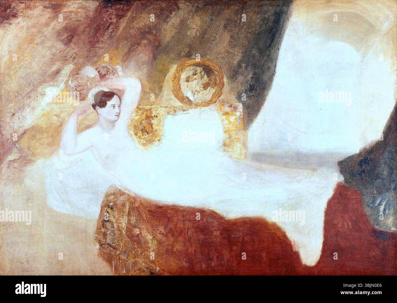 Turner, Joseph Mallord William; sdraiato Venere; Tate; http://www.artuk.org/artworks/reclining-venus-202469 Foto Stock