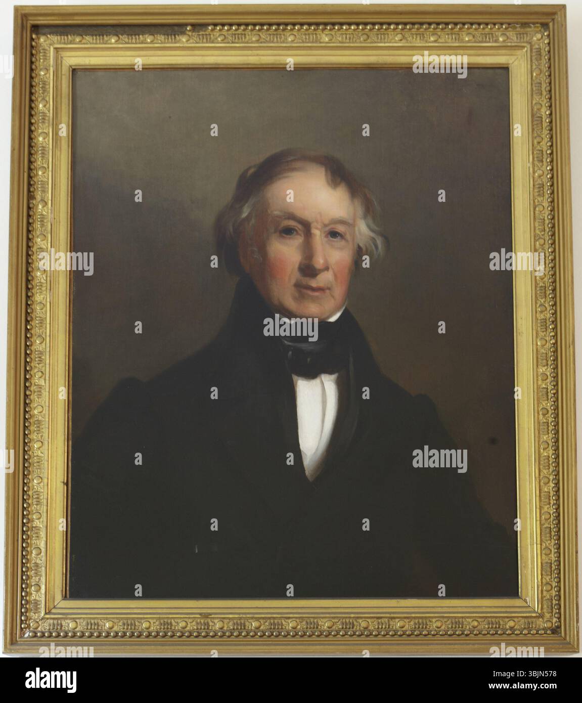 Thomas Sully (1783-1872) dipinse "John Potter", un ritratto a olio su tela che catturava una dettagliata somiglianza del soggetto. Il dipinto riflette l'abilità di Sully nella ritrattistica, enfatizzando la chiarezza e l'espressione. Foto Stock