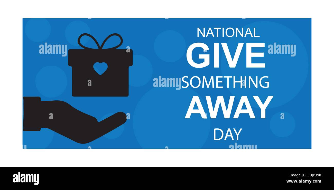 National Give Something Away Day Graphic Illustrazione Vettoriale