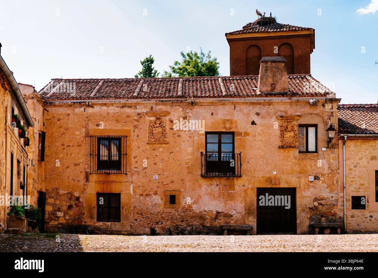 Casa nobile. Pedraza, Segovia, Castilla y León, Spagna, Europa Foto Stock