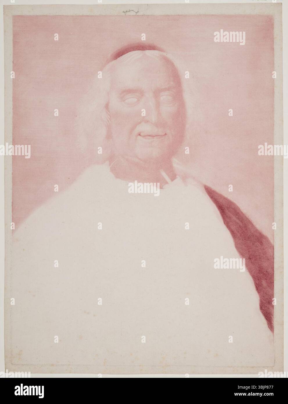 Jakob Christof le Blon, Cardinale André Hercule de Fleury, 1738, Foto Stock