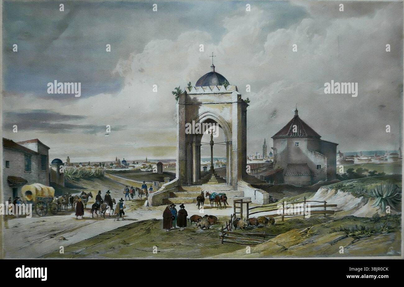 La Cruz del campo, Nicolas-Marie-Joseph Chapuy. Foto Stock