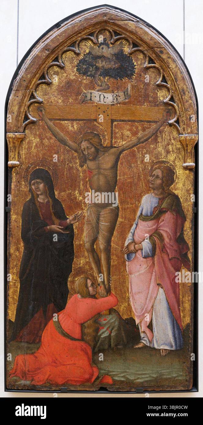 La Crocifissione - Nicola di Ulisse da Siena Foto Stock