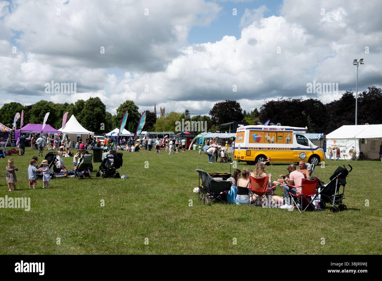 Inseits Festival, St. Nicholas Park, Warwick, Warwickshire, Inghilterra, REGNO UNITO Foto Stock