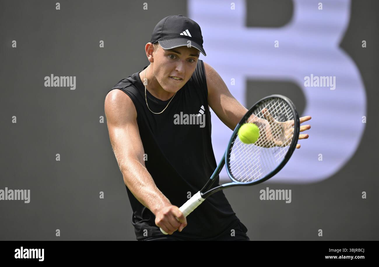 Justin Engel GER Action Tennis, ATP 250, BOSS Open 2025, Stoccarda, Baden-Wuerttemberg, Germania, Europa Foto Stock