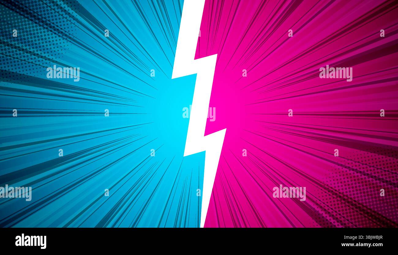 Fumetto contro sfondo. Illustrazione vettoriale in stile pop art. Illustrazione Vettoriale