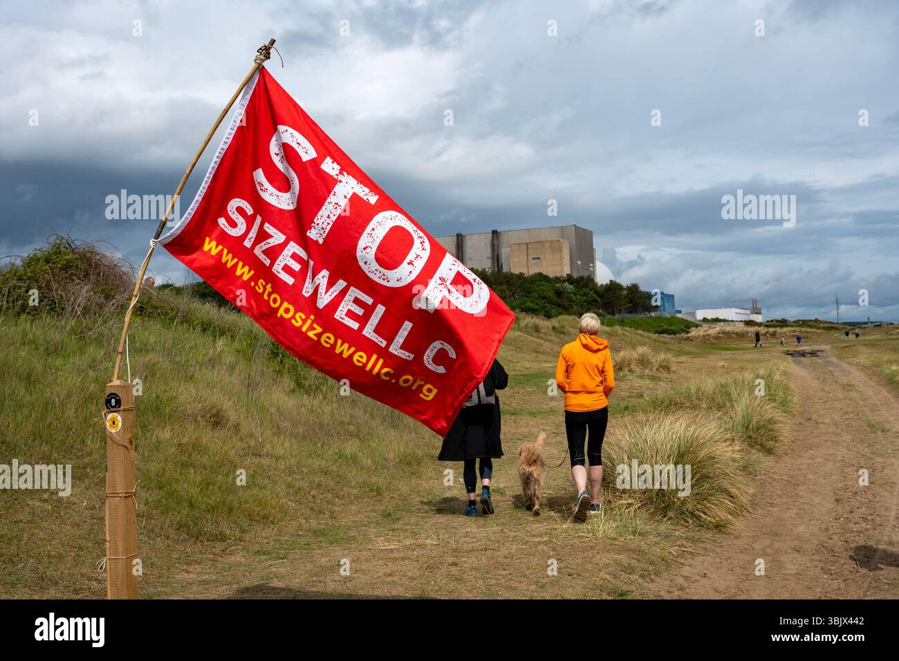Ferma la bandiera C di Sizewell Foto Stock