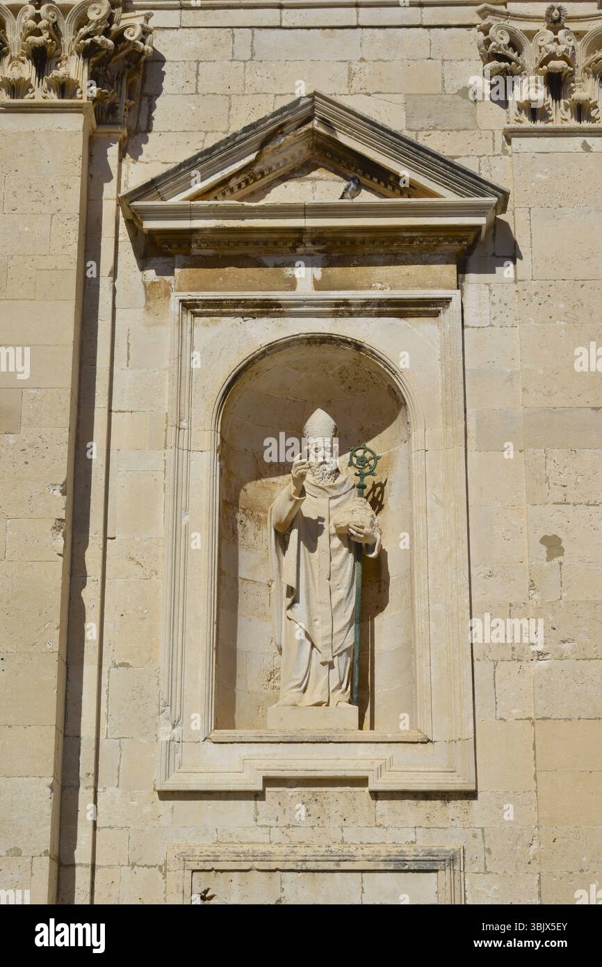 La cattedrale dell'assunzione della Vergine Maria si trova nel centro storico di Dubrovnik, Croazia. Foto Stock