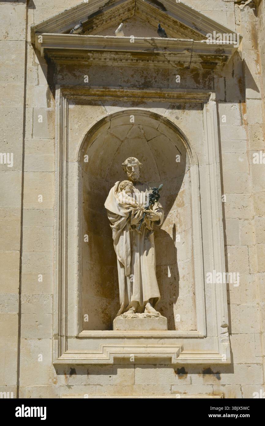La cattedrale dell'assunzione della Vergine Maria si trova nel centro storico di Dubrovnik, Croazia. Foto Stock