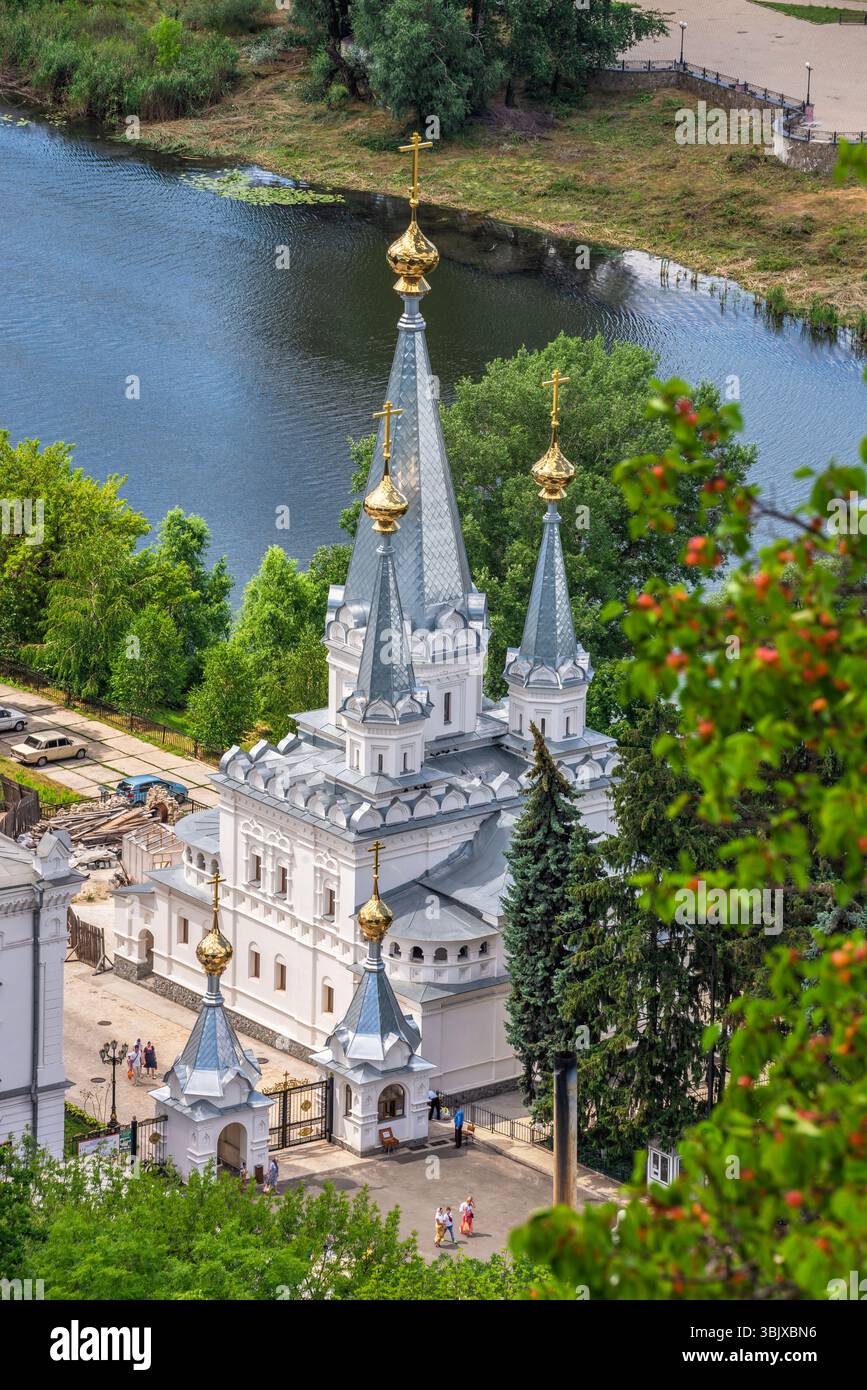 Le Sacre montagne Lavra a Svyatogorsk, Ucraina Foto Stock