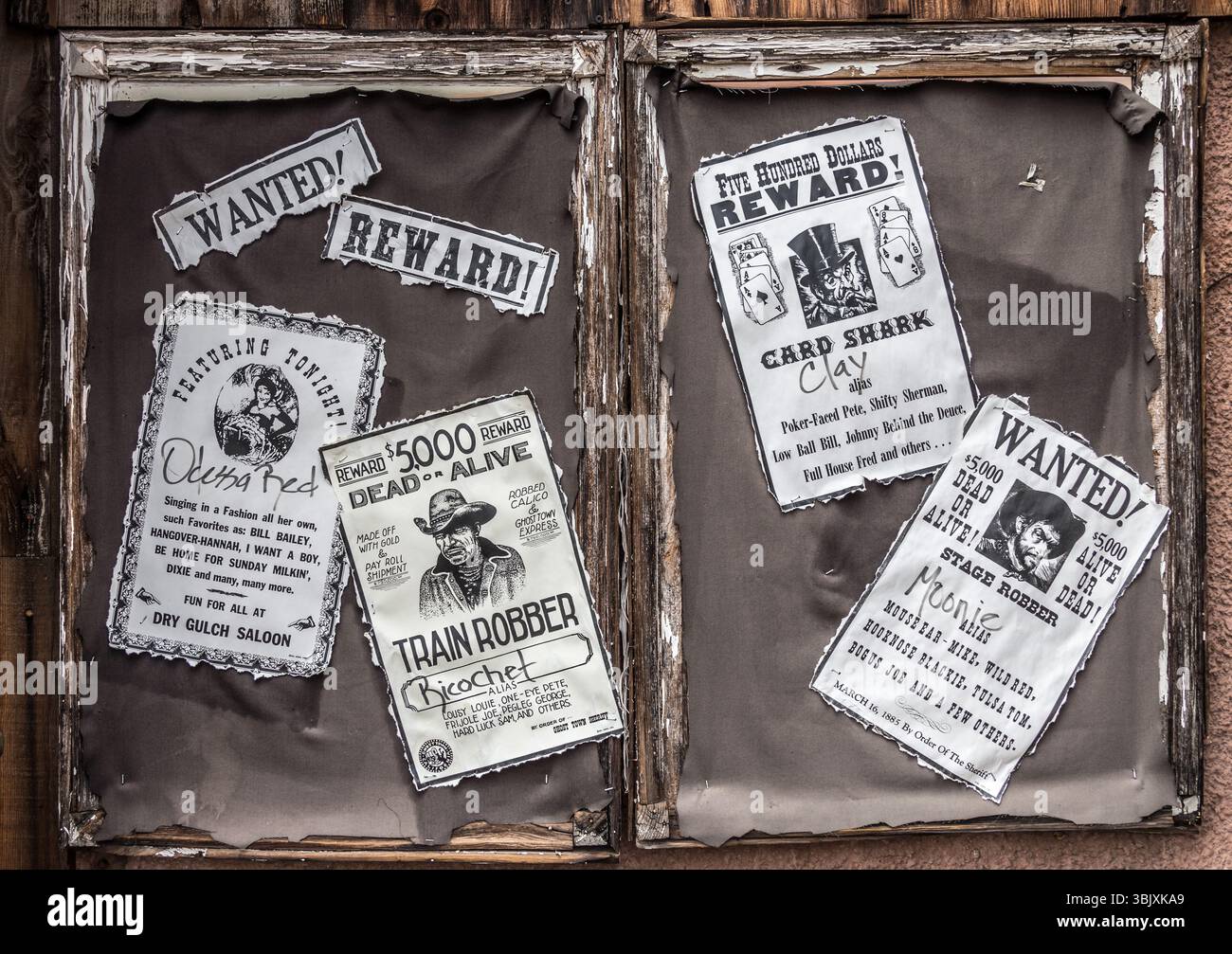 Ufficio dello sceriffo a Calico. Calico è una città fantasma della contea di San Bernardino, California, Stati Uniti Foto Stock