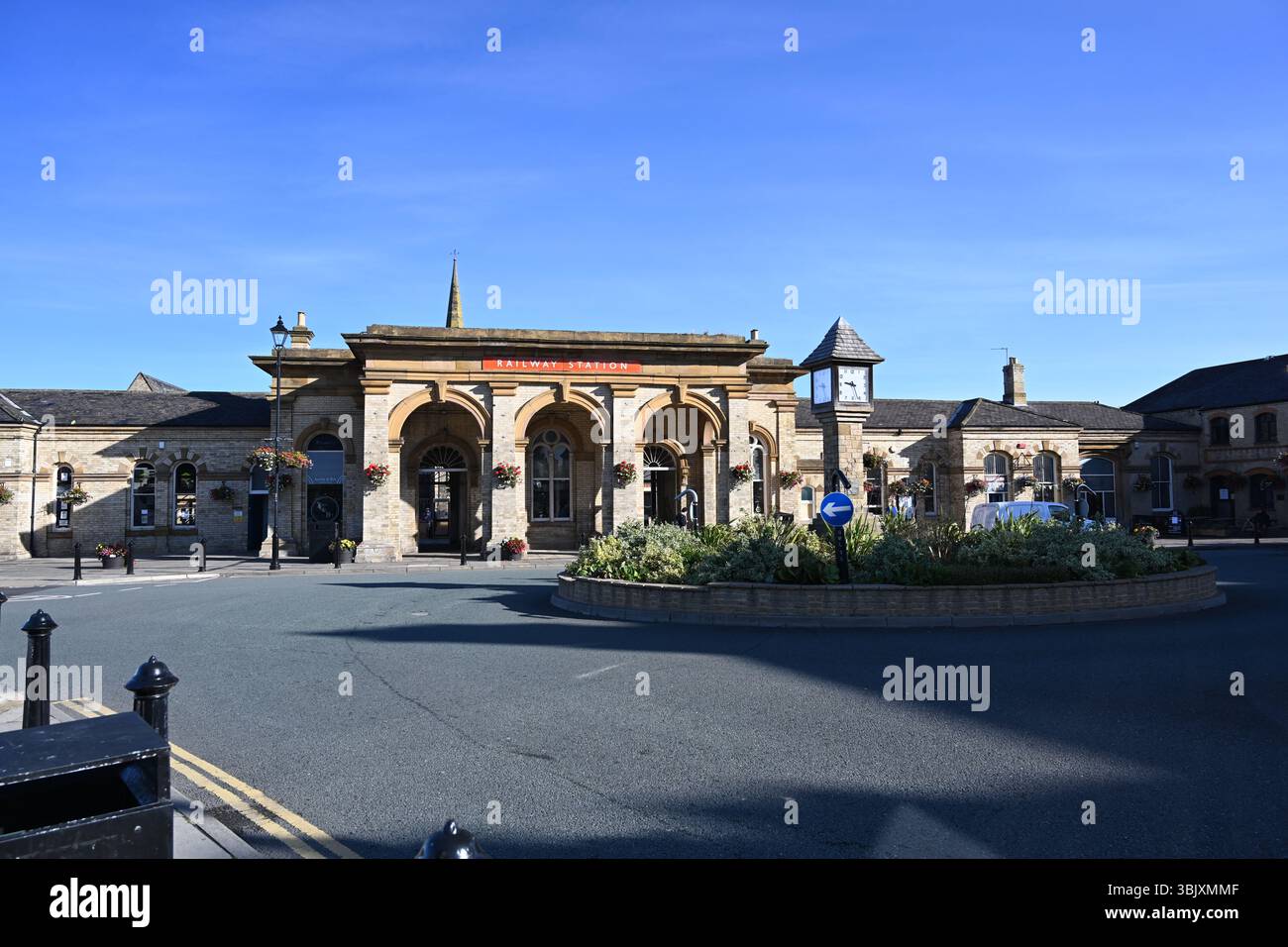 Stazione ferroviaria di Saltburn by the Sea località balneare britannica, North Yorkshire Foto Stock