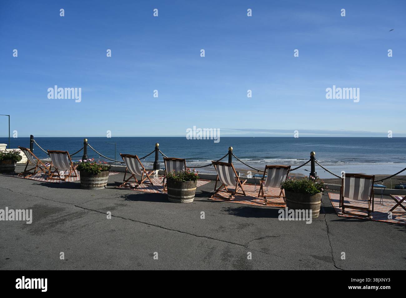 Saltburn Road, Saltburn by the Sea, località balneare britannica, North Yorkshire Foto Stock
