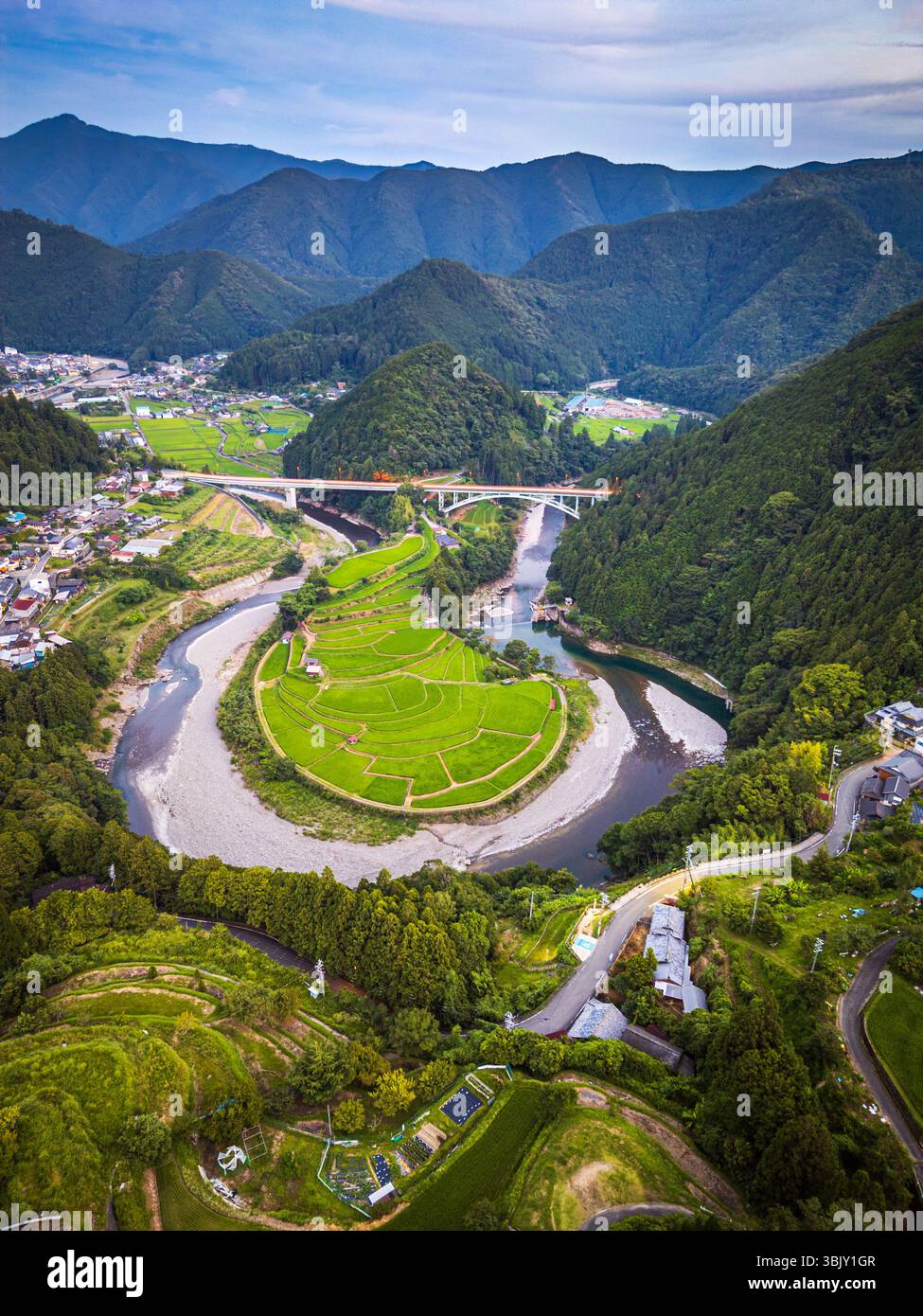 Terrazza di riso Aragijima a Wakayama, Giappone. Foto Stock
