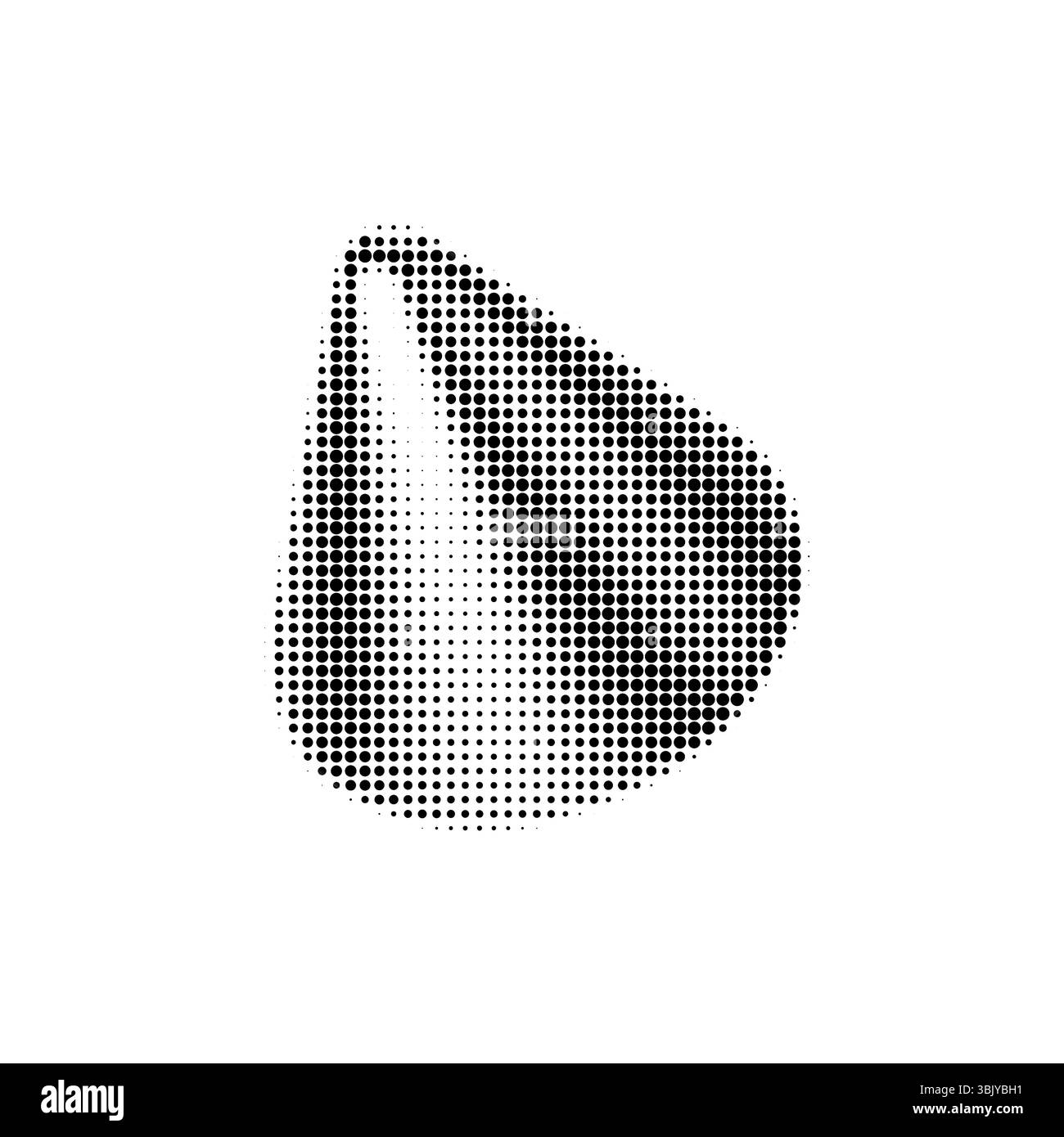 Illustrazione vettoriale del modello di punti a mezzitoni astratti. Design retrò con punti neri dinamici su sfondo bianco. Perfetto per l'arte moderna Illustrazione Vettoriale