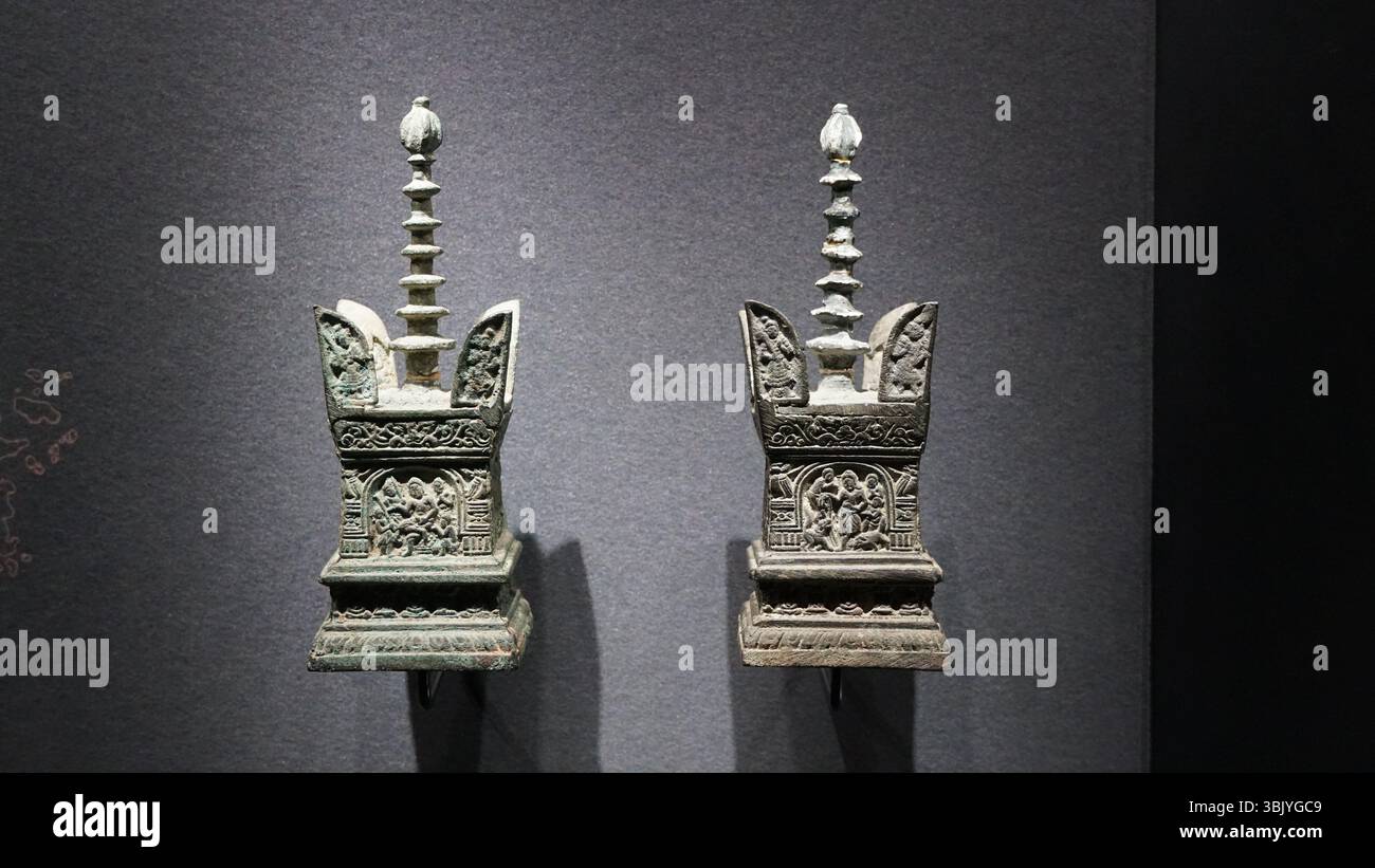 Tesori del Museo Fujian - Un viaggio attraverso l'eredità culturale del sud-est della Cina Foto Stock