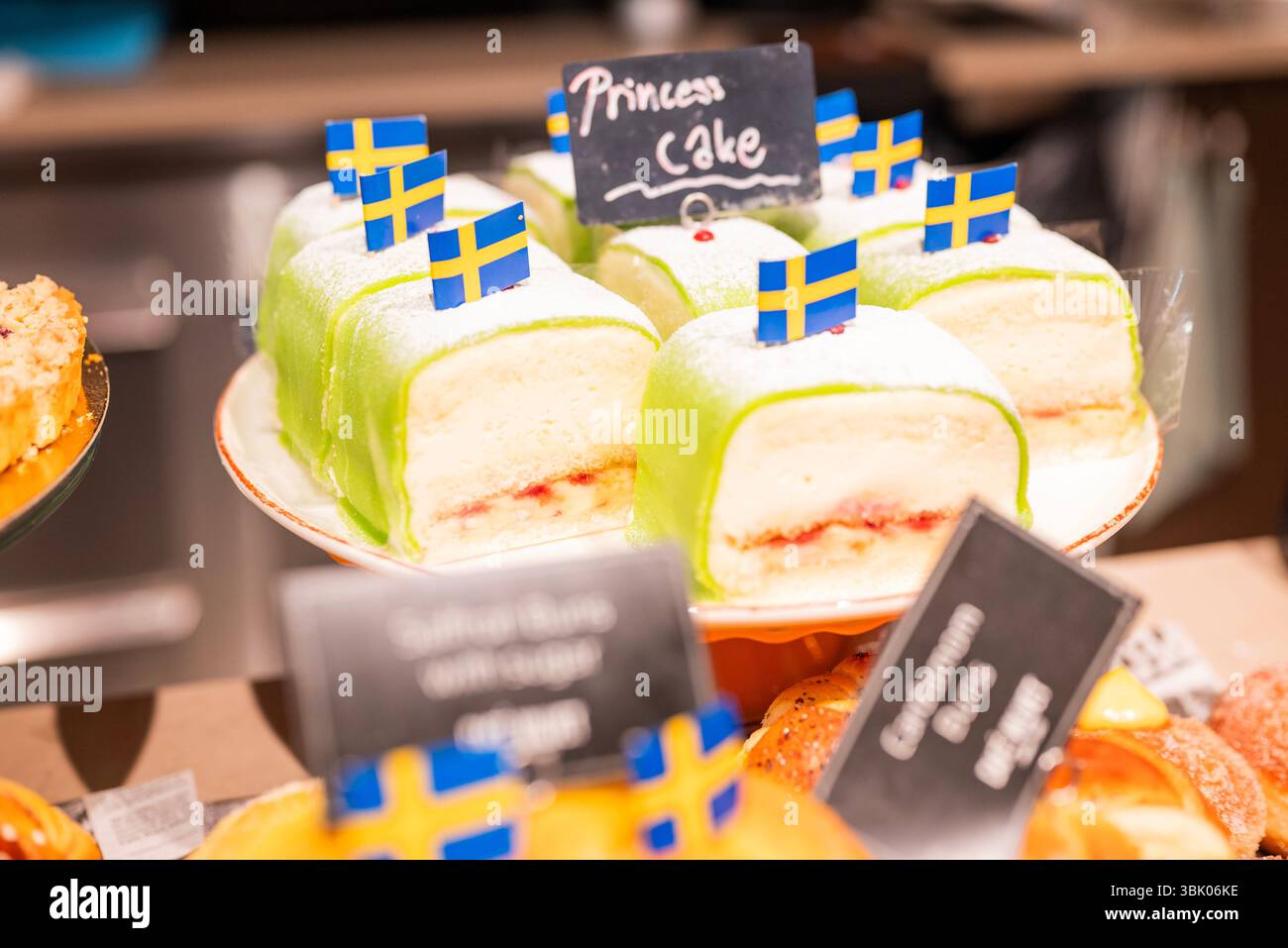 Deliziosa famosa torta dolce principessa della cucina scandinava nazionale Foto Stock