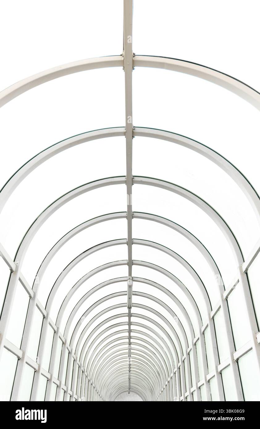 Corridoio con luce luminosa e luminosa Foto Stock