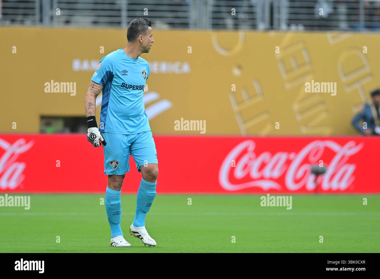 NUOVA maglia (NY), 06/17/2025 - CLUB WORLD CUP/FLUMINENSE X BORUSSIA DORTMUND (GER) - Fábio da Fluminense , durante la partita tra FLUMINENSE X BORUSSIA DORTMUND (GER), valida per il primo round della fase a gironi della Coppa del mondo FIFA Club 2025, tenutasi presso il MetLife Stadium di New York, nel pomeriggio di questo martedì 17. (Foto: Eduardo Carmim/Alamy Live News) Foto Stock