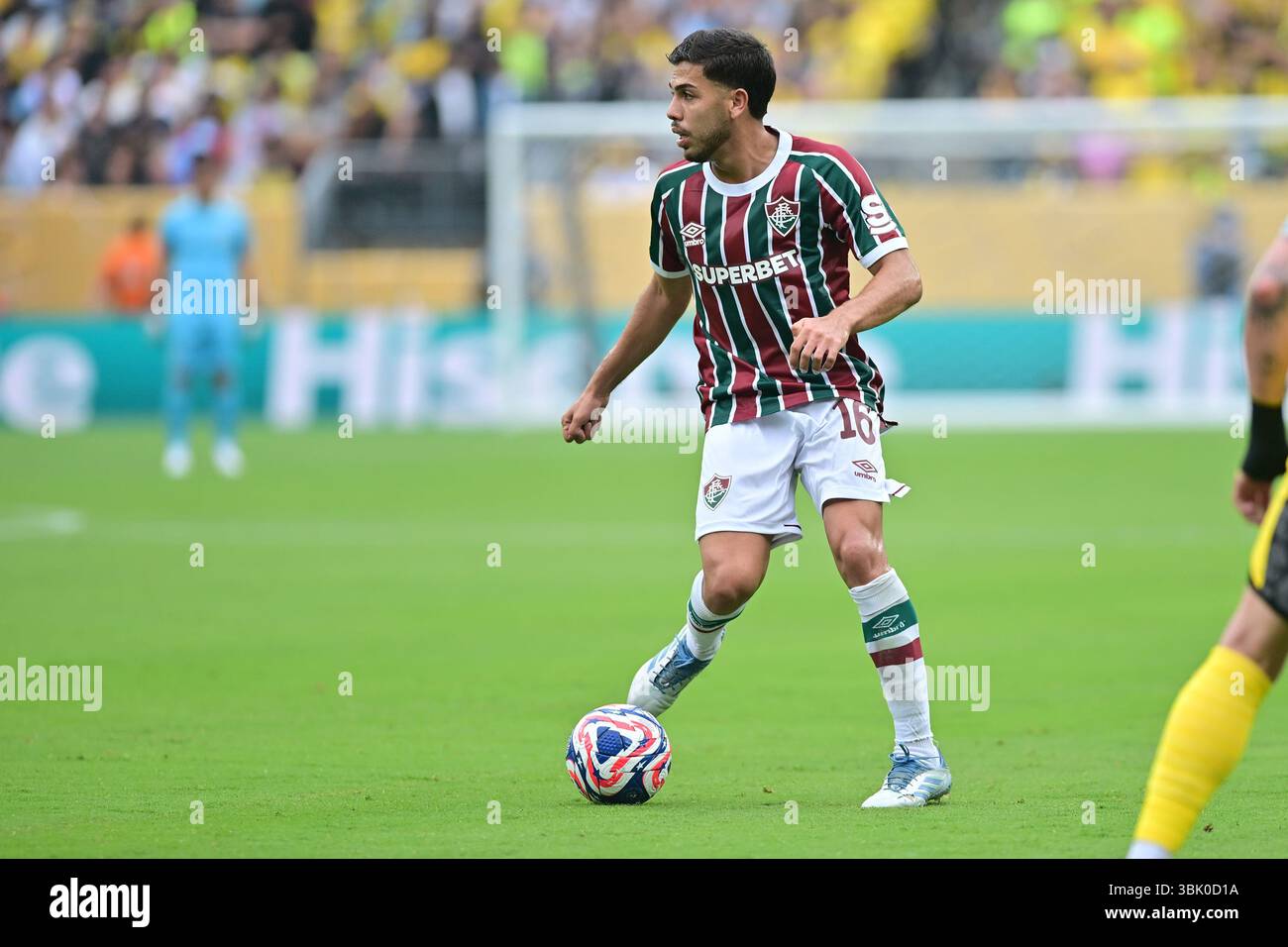 NUOVA MAGLIA (NY), 06/17/2025 - CLUB WORLD CUP/FLUMINENSE X BORUSSIA DORTMUND (GER) - Nonato da Fluminense , durante la partita tra FLUMINENSE X BORUSSIA DORTMUND (GER), valida per il primo turno della fase a gironi della Coppa del mondo per club 2025, tenutasi presso il MetLife Stadium di New York, il pomeriggio di questo martedì 17. (Foto: Eduardo Carmim/Alamy Live News) Foto Stock