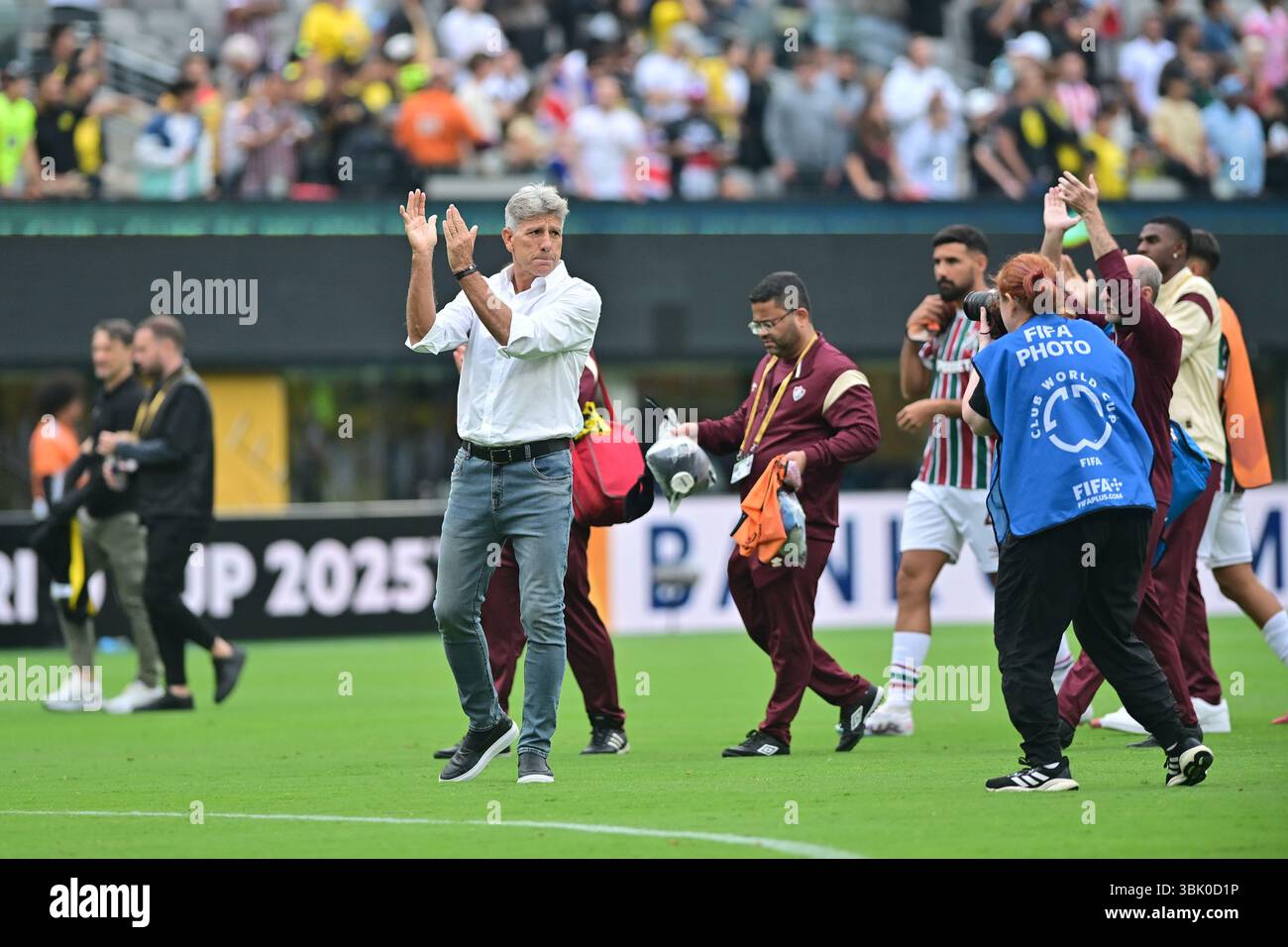 NUOVA maglia (NY), 06/17/2025 - CLUB WORLD CUP/FLUMINENSE X BORUSSIA DORTMUND (GER) - Renato Gaúcho di Fluminense , durante la partita tra FLUMINENSE X BORUSSIA DORTMUND (GER), valida per il primo round della fase a gironi della Coppa del mondo FIFA Club 2025, tenutasi al MetLife Stadium di New York, nel pomeriggio di questo martedì 17. (Foto: Eduardo Carmim/Alamy Live News) Foto Stock