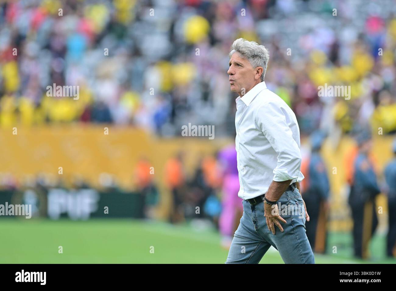 NUOVA maglia (NY), 06/17/2025 - CLUB WORLD CUP/FLUMINENSE X BORUSSIA DORTMUND (GER) - Renato Gaúcho di Fluminense , durante la partita tra FLUMINENSE X BORUSSIA DORTMUND (GER), valida per il primo round della fase a gironi della Coppa del mondo FIFA Club 2025, tenutasi al MetLife Stadium di New York, nel pomeriggio di questo martedì 17. (Foto: Eduardo Carmim/Alamy Live News) Foto Stock