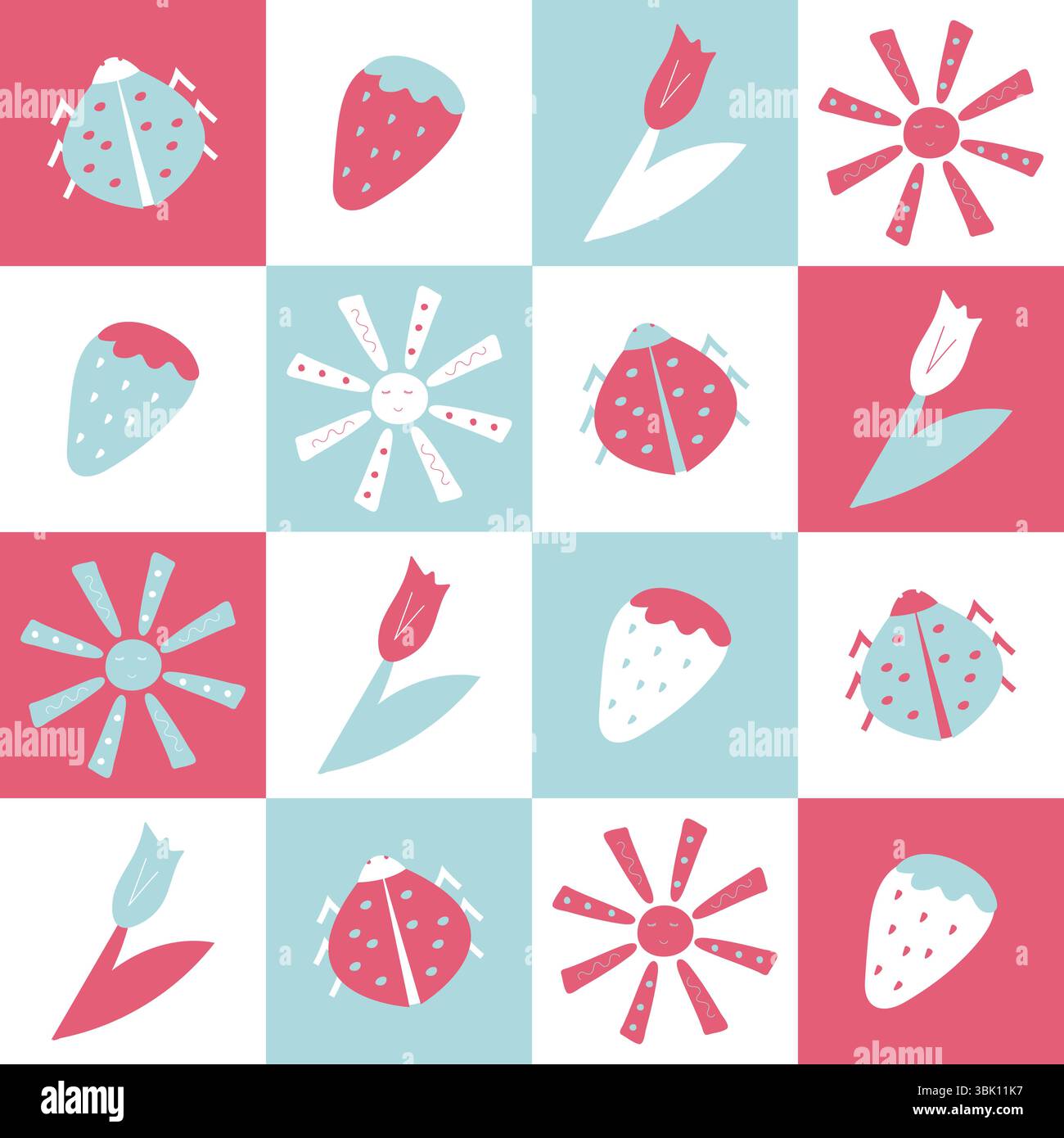 divertente motivo colorato Illustrazione Vettoriale