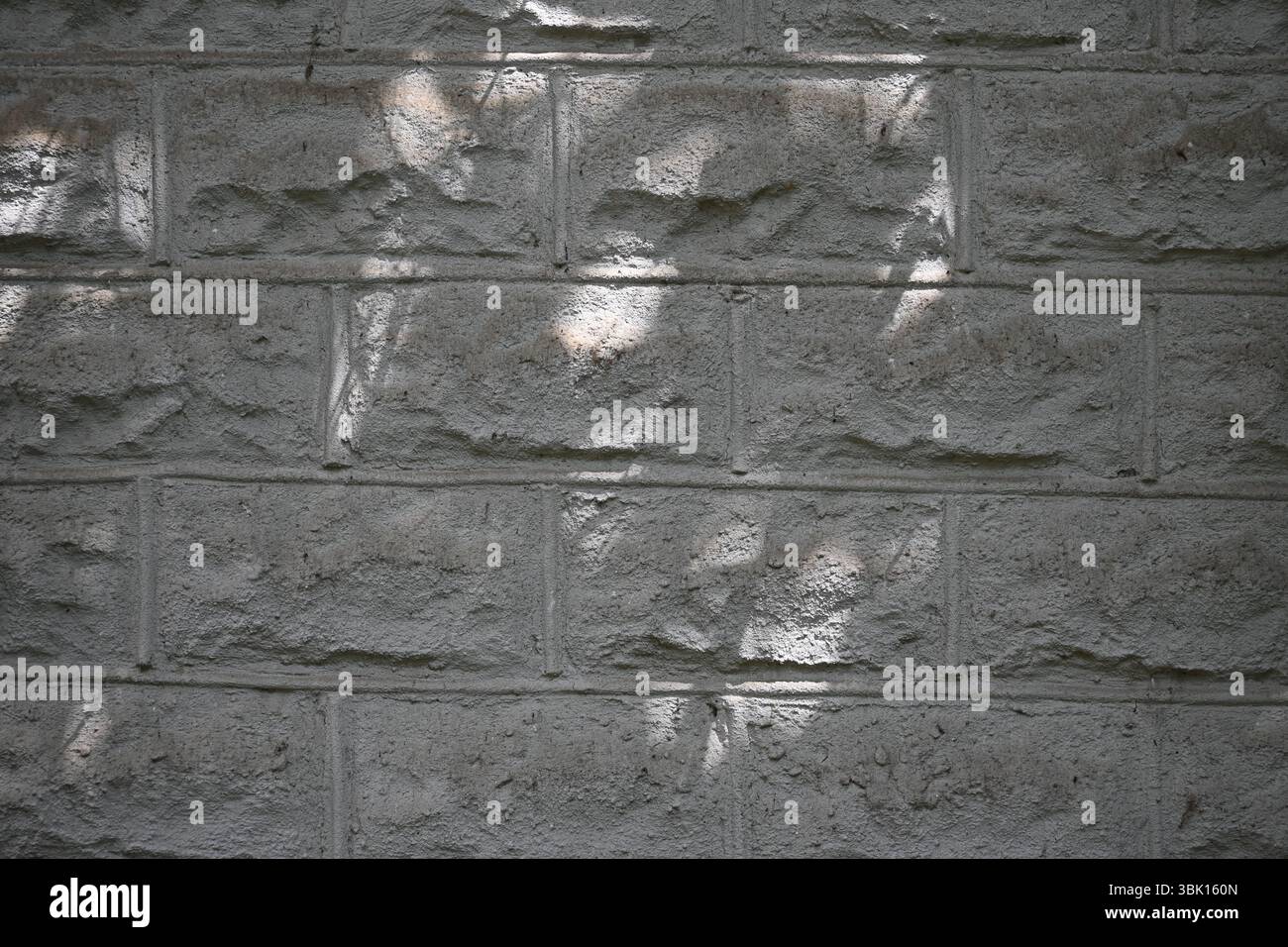 Muro di mattoni in background. Foto Stock