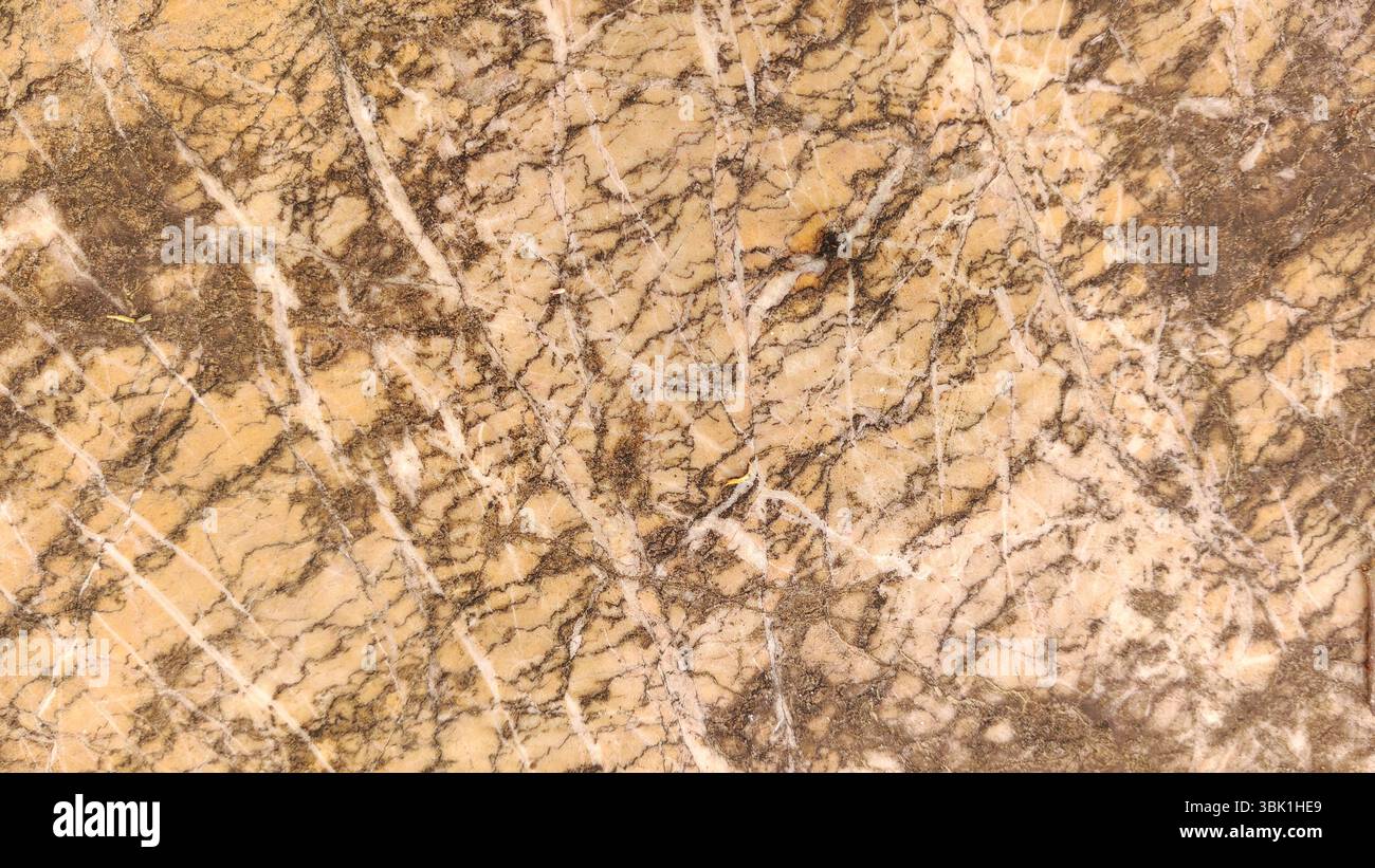 Elegante texture marrone e pietra di marmo oro Foto Stock