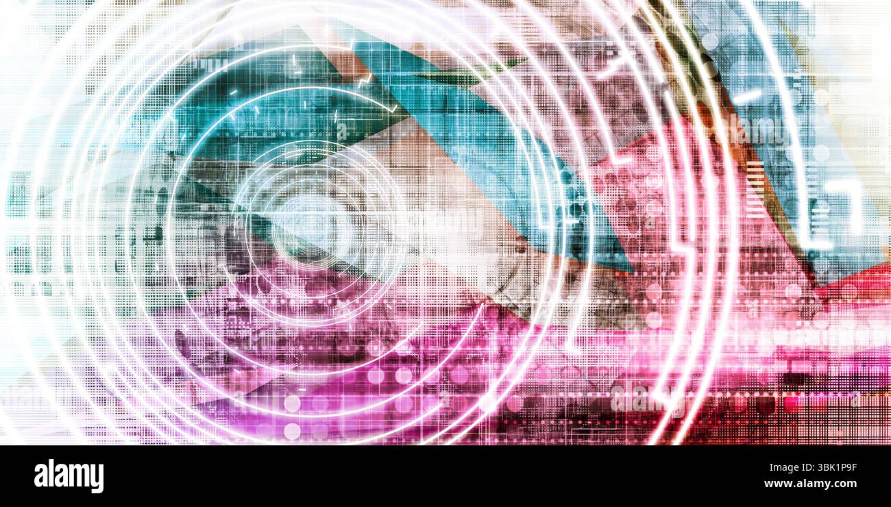 Piattaforma multimediale nell'era digitale di Internet Foto Stock