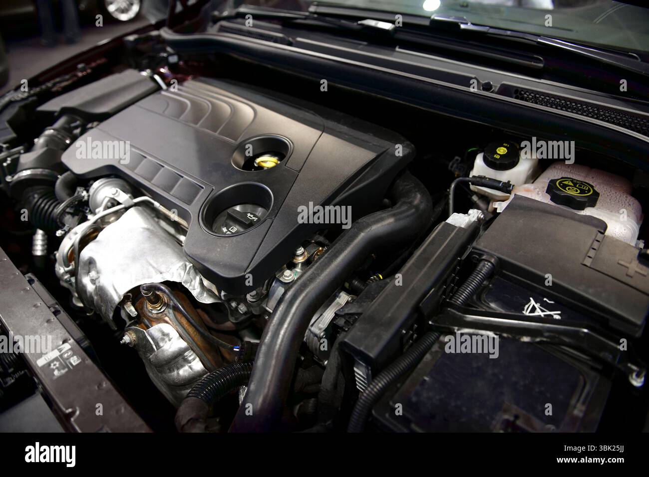 Dettaglio foto di una pulizia auto a motore Foto Stock