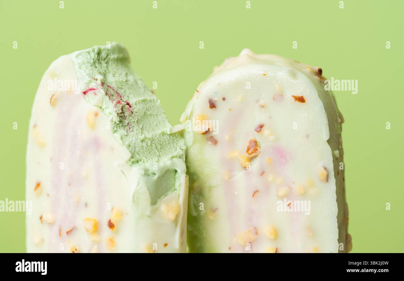 gelato al cioccolato in primo piano Foto Stock