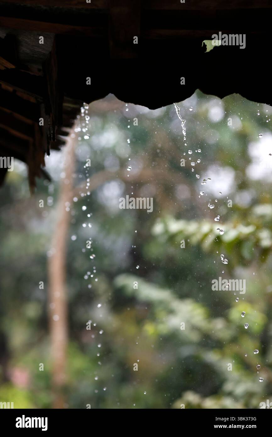 Stagione delle piogge o stagione dei monsoni in Asia. Kontum. Vietnam. Foto Stock