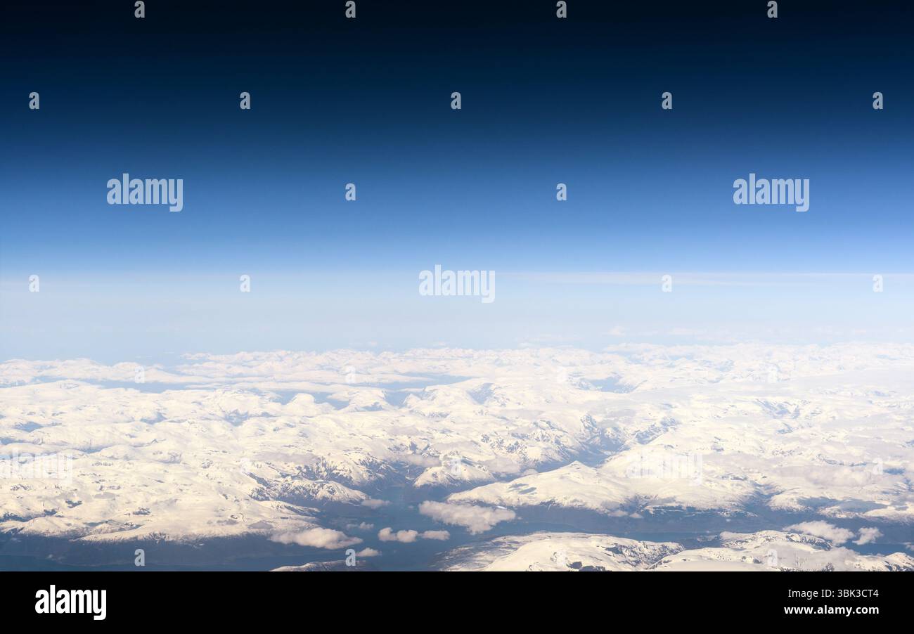 Foto aerea del sud dell'Islanda dall'aeroplano Foto Stock