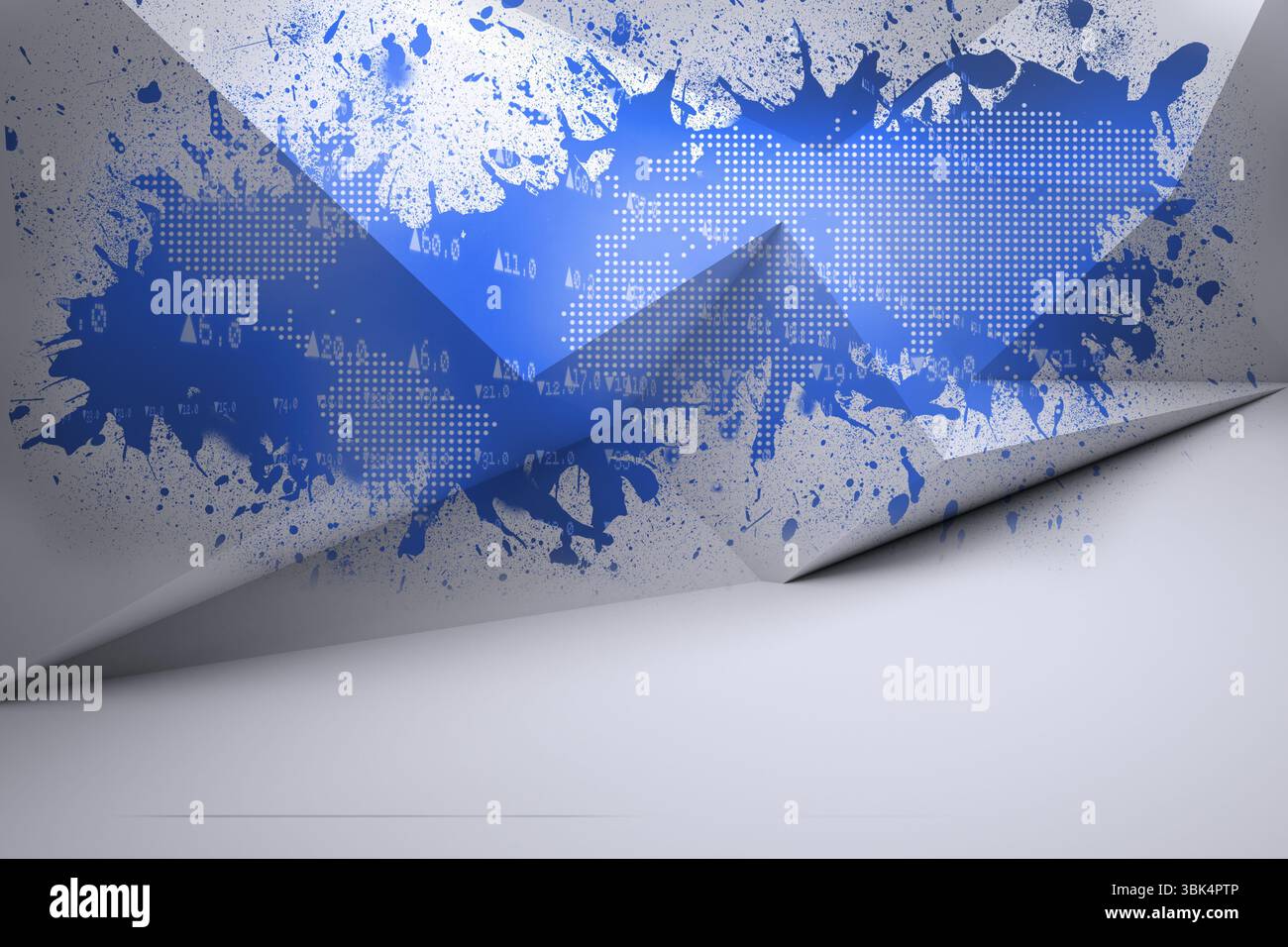 Splash mostra grafica di messa a terra Foto Stock