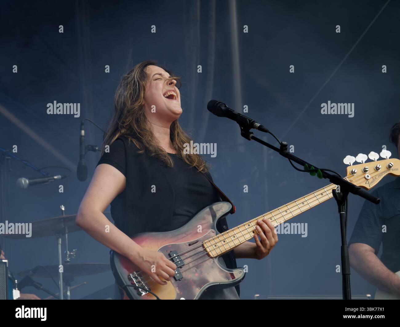 Marie-Pierre Arthur si esibisce sul palco del festival musicale Francos a Montreal, Quebec, Canada Foto Stock