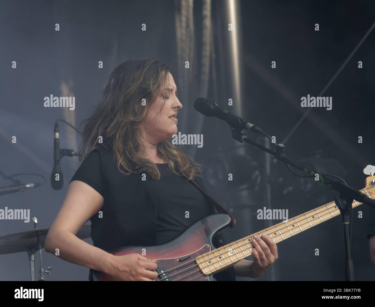 Marie-Pierre Arthur si esibisce sul palco del festival musicale Francos a Montreal, Quebec, Canada Foto Stock