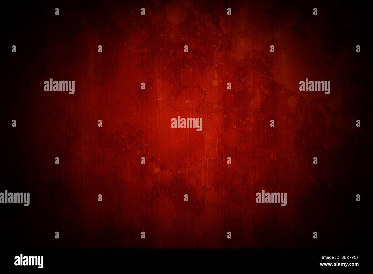 La texture grunge rossa riempie la cornice con un design piatto, che mostra sfumature e macchie di legno Foto Stock