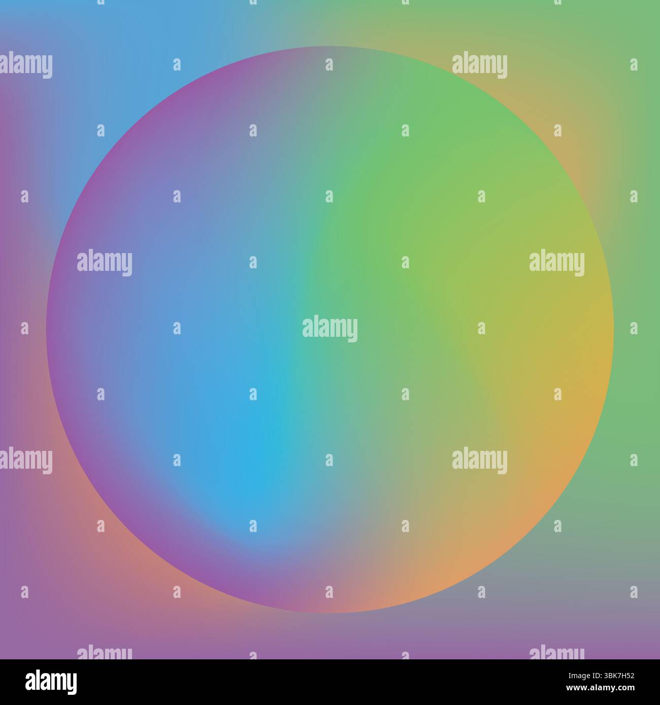 Immagine di un cerchio su sfondo colorato con spazio di copia Foto Stock