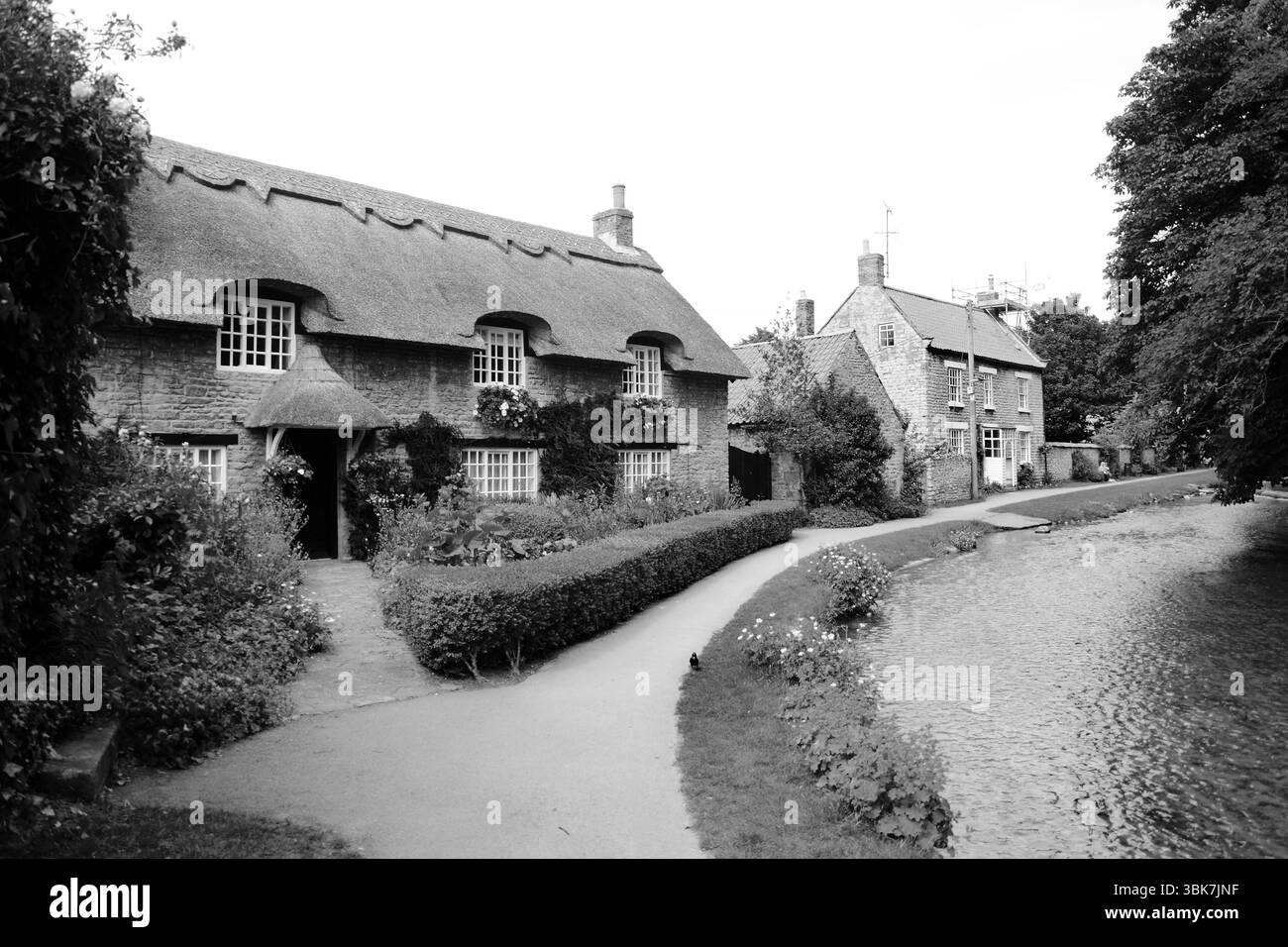 The Thatched Cottage, Beck Isle Cottage Thornton le Dale, North Yorkshire, Inghilterra Foto Stock
