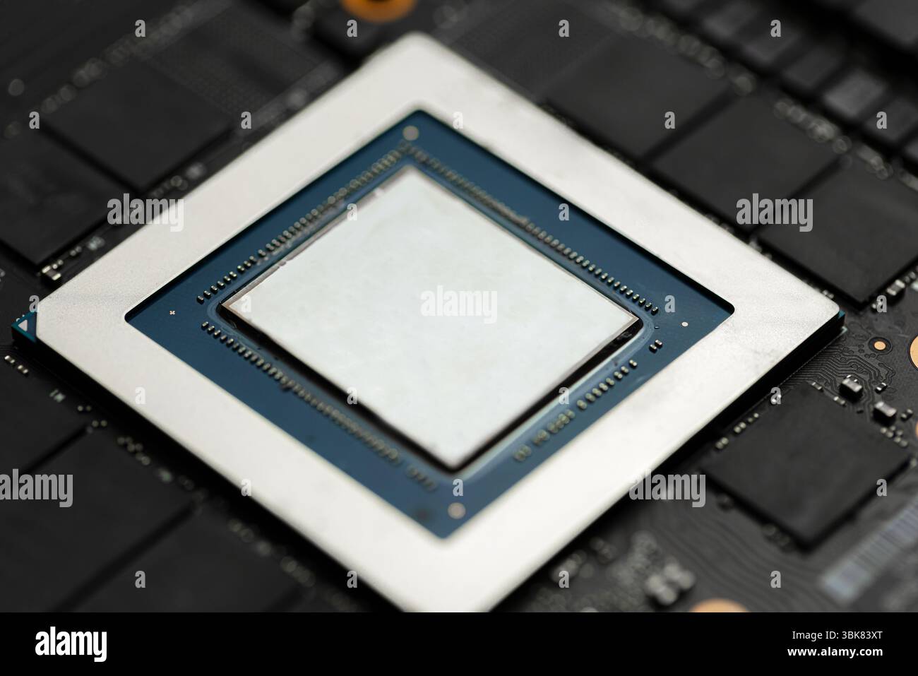 Closeup delle parti del computer dell'unità di elaborazione centrale. Foto di alta qualità Foto Stock