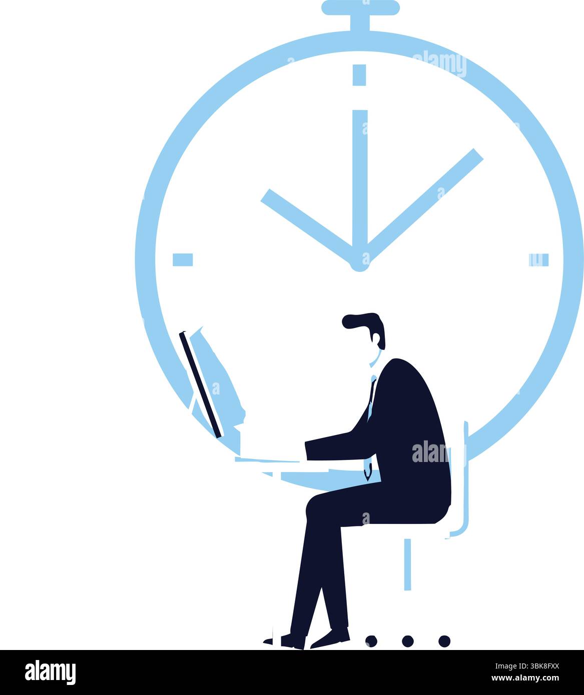 Profilo della riunione di lavoro con presentazione nella sala riunioni dell'ufficio Illustrazione Vettoriale