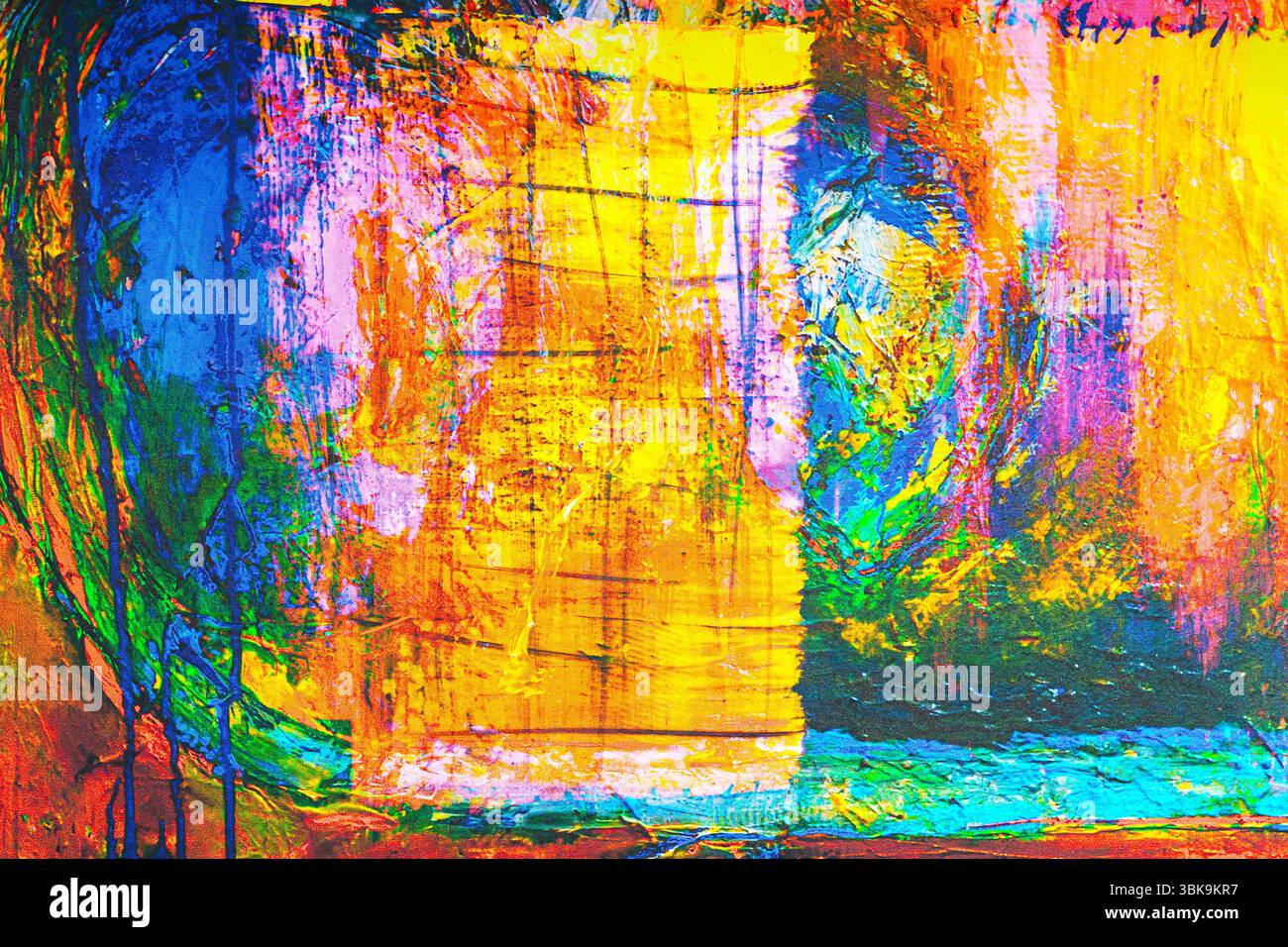 Sfondo astratto da un dipinto commerciale Foto Stock