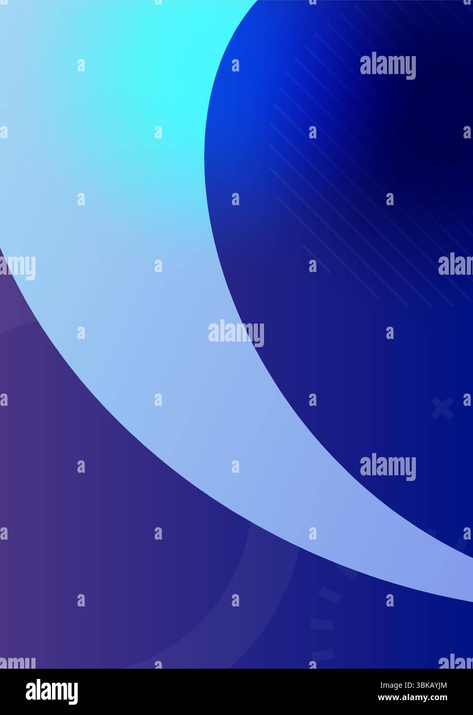 Elegante sfondo blu astratto Design perfetto per brochure e presentazioni di siti Web moderni con curve e forme sfumate Illustrazione Vettoriale