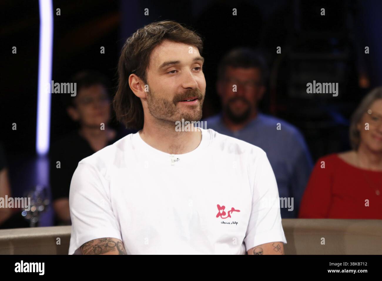 Rick Zabel, sportivo, ciclista, ospite del programma televisivo NDR Talk Show presso gli studi NDR di Amburgo, Germania, Europa Foto Stock