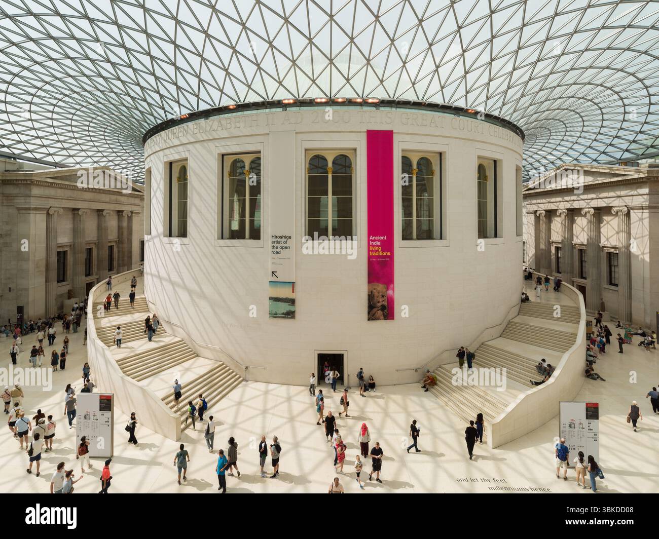 Great Court presso il British Museum progettato da Norman Foster, Foster + Partners Foto Stock
