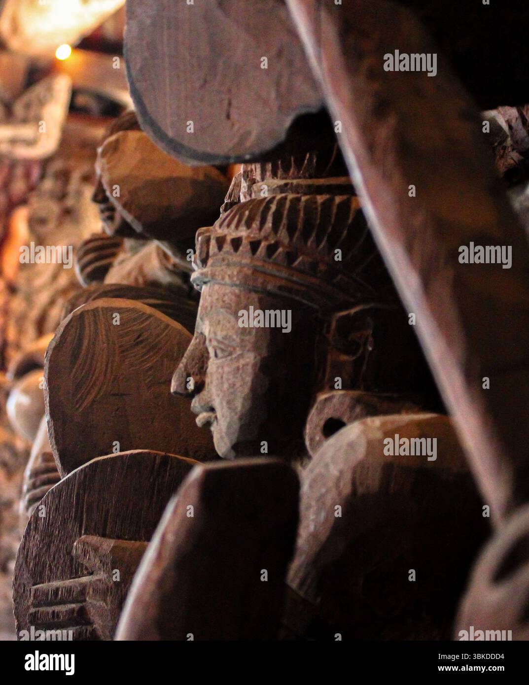 Dettagli e divinità architettoniche Foto Stock