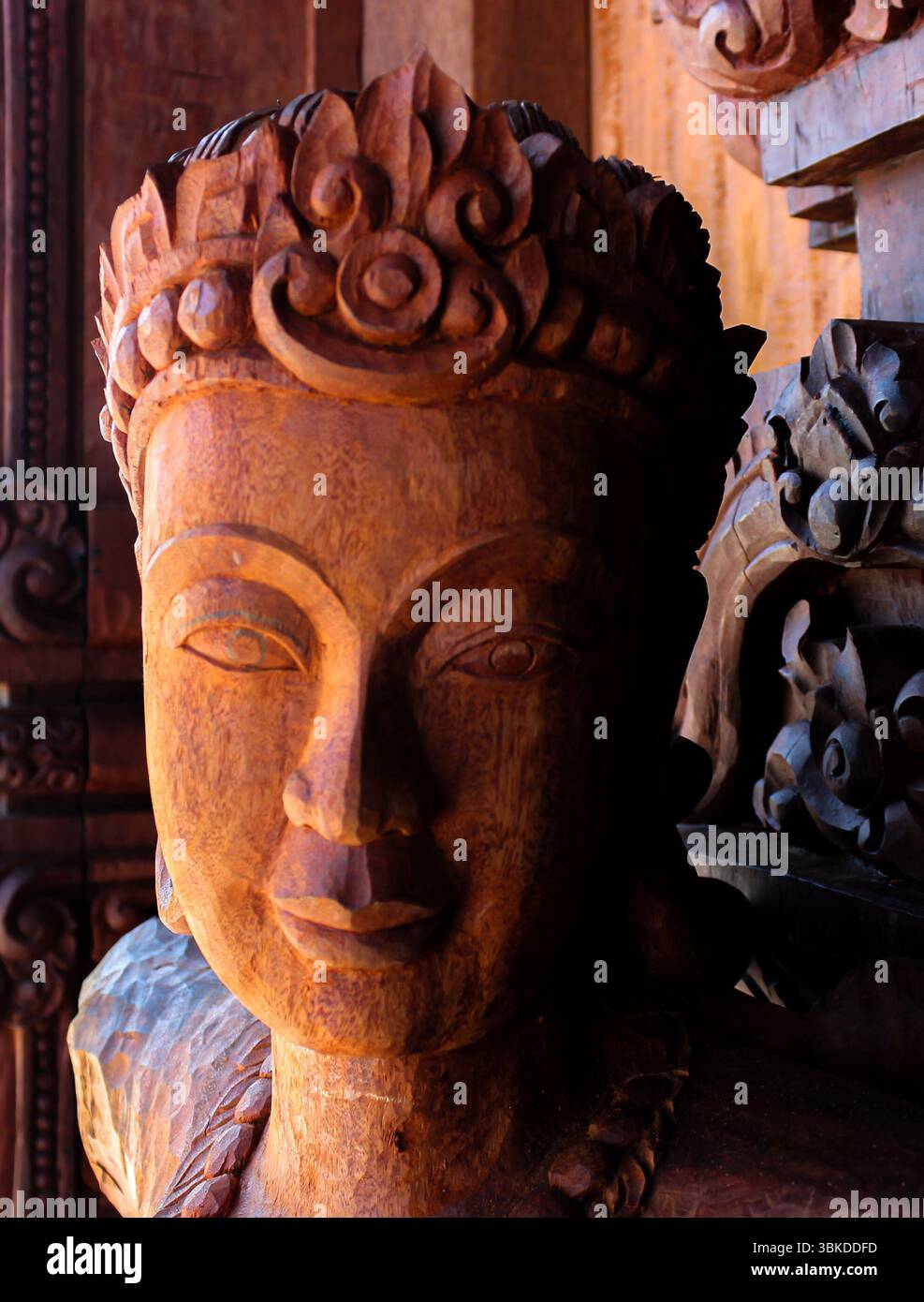 Dettagli e divinità architettoniche Foto Stock