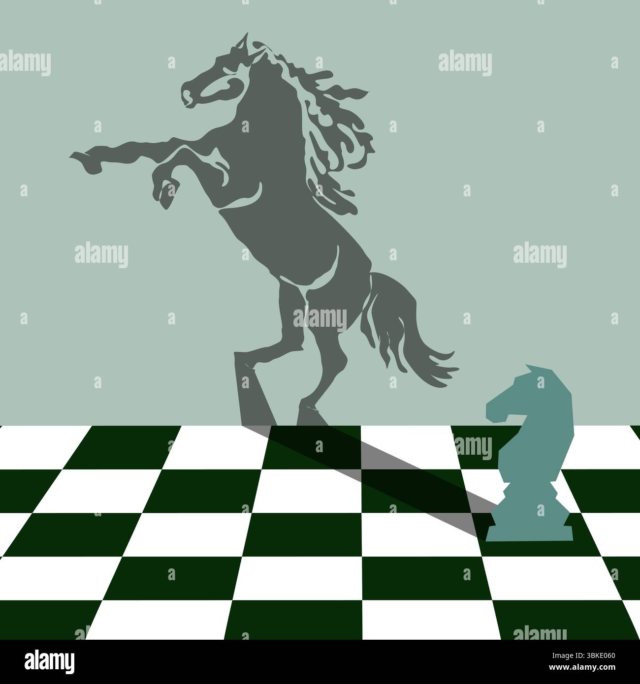 Sfondo degli scacchi. Poster per il torneo di scacchi. Illustrazione astratta del design degli scacchi. Concetto di giornata degli scacchi. Competizione, sport intellettuale, campionato. Illustrazione Vettoriale